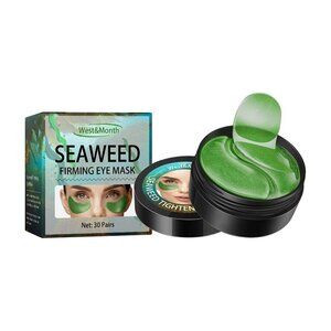 NIB West & Month Seaweed Firming Eyes Mask 60 Count New